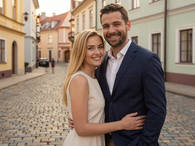 Jacob and Yana, a happy American-Ukrainian couple married through Drogul Slavic Women dating platform